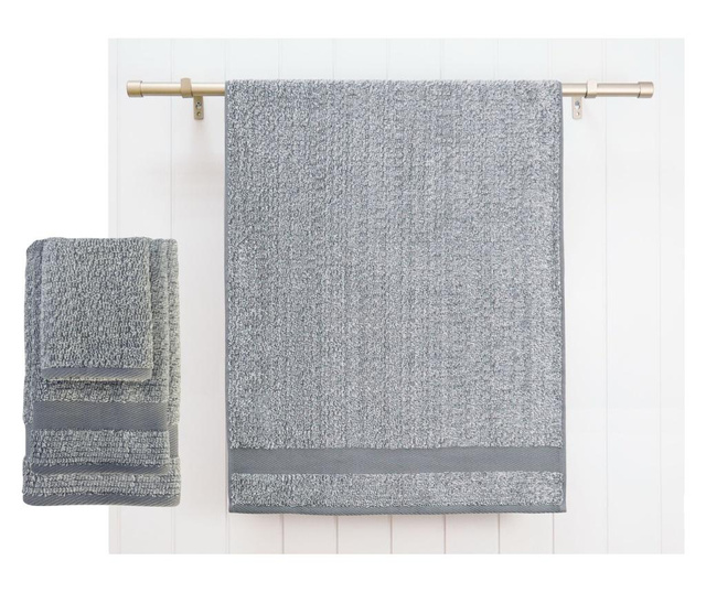 Ręcznik kąpielowy Melange Grey 33x50 cm