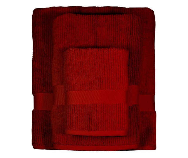 Kupaonski ručnik Frida Dark Red 33x50 cm