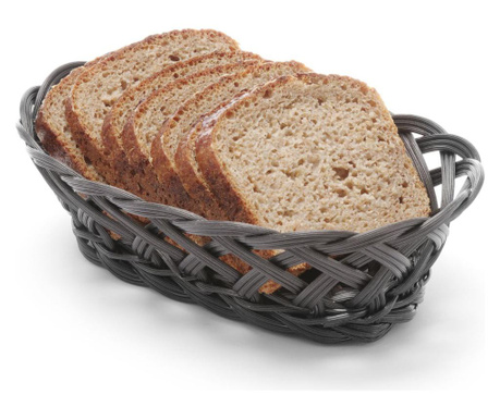 Cos pentru paine Hendi, polipropilena, negru, 23x13x6 cm