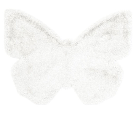 Tepih Fluffy Kids Butterfly White