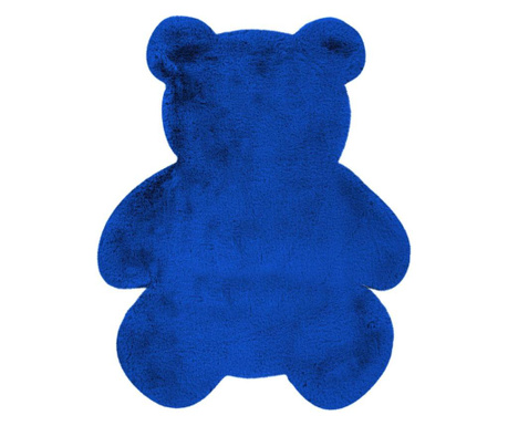 Covor Kayoom, Fluffy Kids Teddy Blue, 73x90 cm, albastru