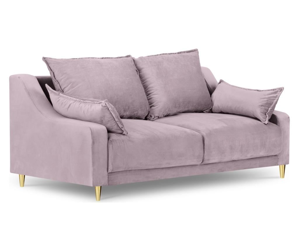Canapea 2 locuri Mazzini Sofas, Pansy Pink, roz, 150x94x90 cm