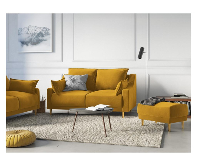 Pansy Yellow Kétszemélyes kanapé