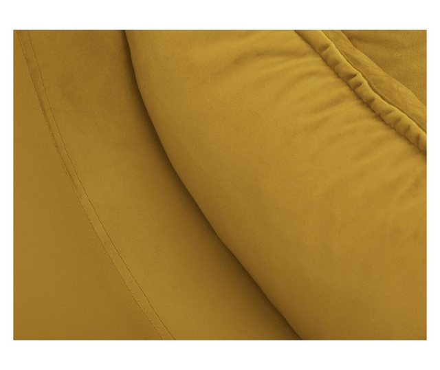 Coltar reversibil extensibil Mazzini Sofas, Lilas Yellow, galben auriu, 220x150x90 cm