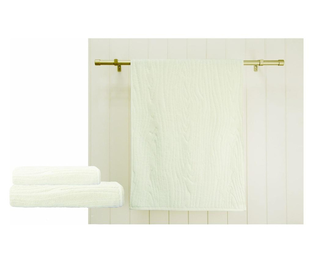 Wood White Fürdőszobai törölköző 48x90 cm