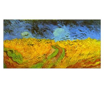 Van Gogh Vincent - Wheatfield Kép