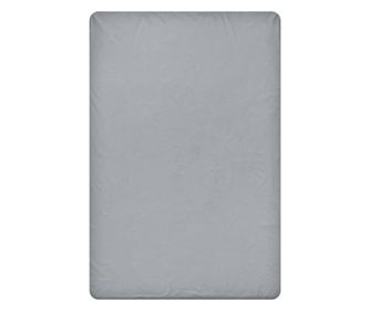 Cearsaf de pat Dilios, Dark Grey, bumbac ranforce, 150x260 cm, gri inchis