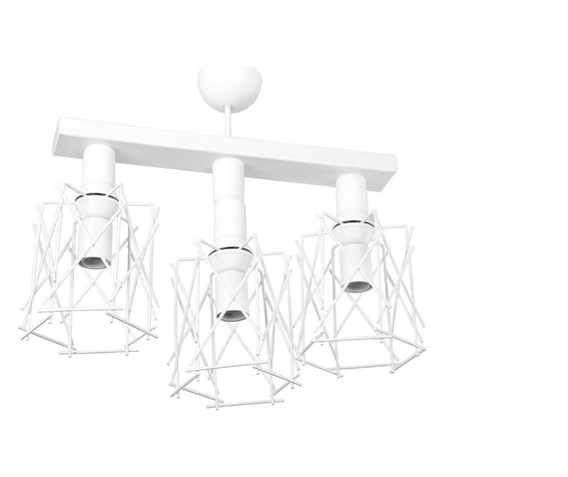 Lustra Squid Lighting, Urban White, fier, incandescent, LED, max. 60 W, E27, alb, 51x57x18 cm