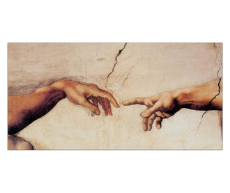 Slika Michelangelo - Creation Of Adam Detail 70x140 cm