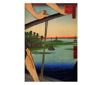 Slika Hiroshige Utagawa - Haneda Ferry And Benten Shrine 60x90 cm
