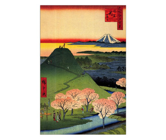 Slika Hiroshige Utagawa - New Fuji, Meguro 60x90 cm