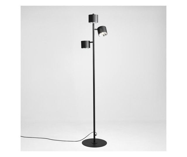 Lampadar Aldex, metal, negru, 33x33x165 cm