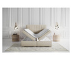 Sansa Cream Silver Boxspring ágy tárolóhellyel 140x200 cm