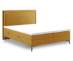 Boxspring krevet s prostorom za odlaganje Soho Gold 140x200 cm