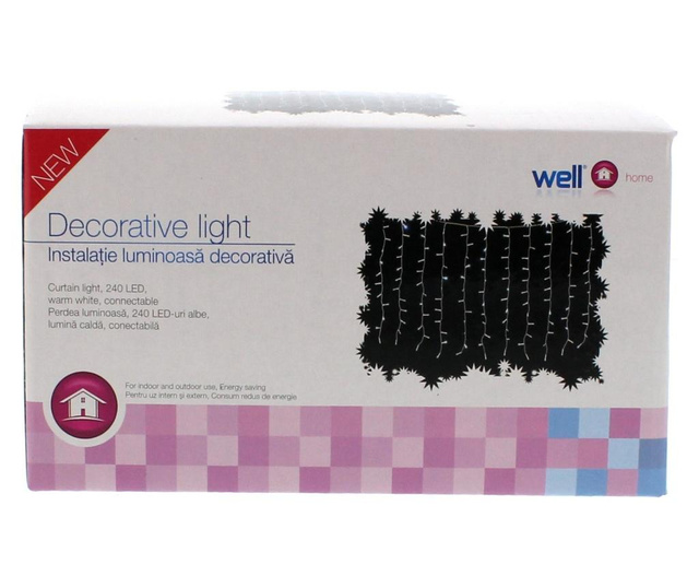Perdea luminoasa decorativa LED Well