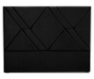 Uzglavlje kreveta s 4 USB priključka Seattle Black 120x200 cm