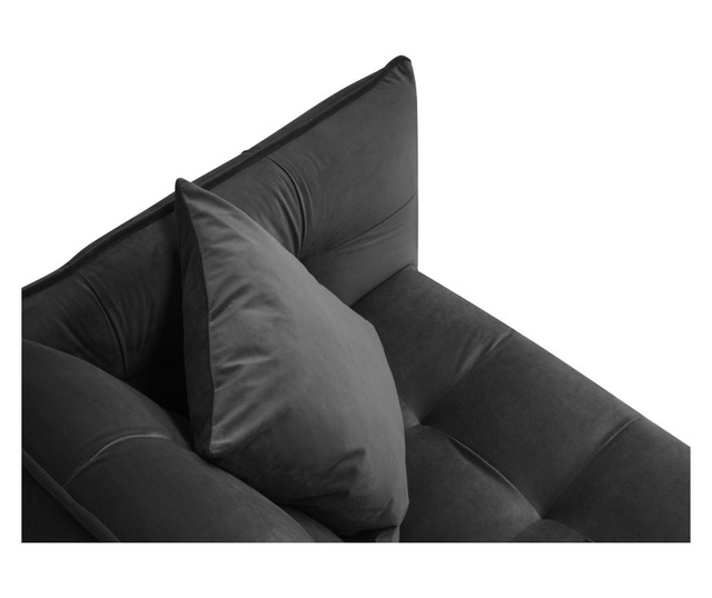Canna Dark Grey Kihúzható háromszemélyes kanapé