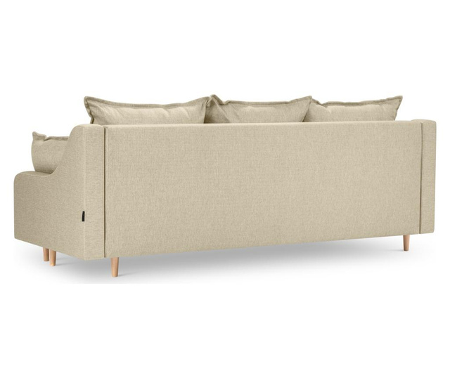 Canapea extensibila cu 3 locuri Mazzini Sofas, Freesia Beige, bej, 215x94x90 cm