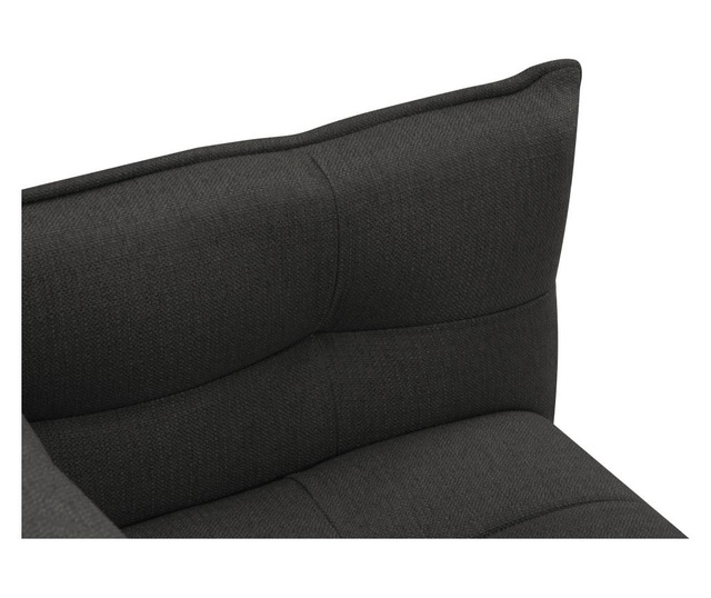 Fotoliu Mazzini Sofas, Canna Dark Grey, gri inchis, 90x100x88 cm