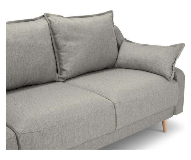 Freesia Light Grey Kihúzható háromszemélyes kanapé