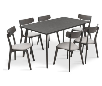 Set stol i 6 stolice Benson Toto Grey