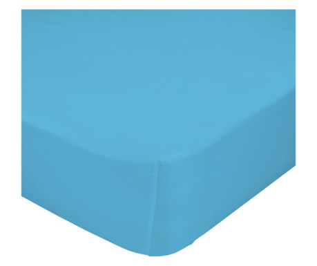 Rjuha z elastiko za otroško posteljico Basic Turquoise 60x120