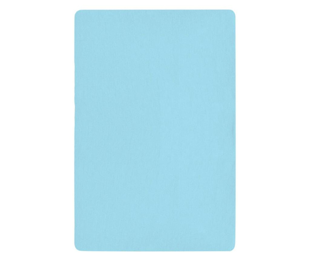 Plahta za krevetić s elastičnom gumicom Basic Blue 60x120 cm