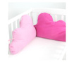 Zaščita za otroško posteljico Cloud Basic Pink 40x60