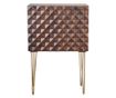 Bufet Giner Y Colomer, lemn de mango, 81x45x120 cm, maro/auriu