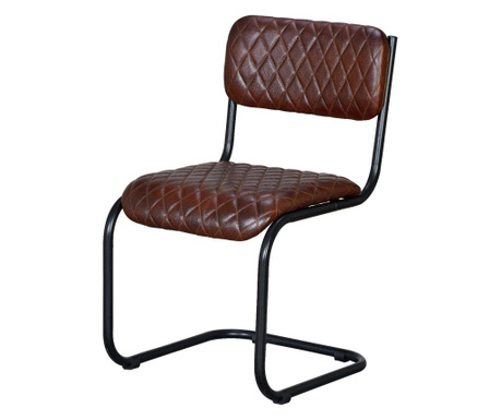 Set 2 scaune Giner Y Colomer, maro/negru, 46x54x85 cm