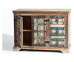 Bufet Giner Y Colomer, lemn reciclat, 80x40x110 cm, multicolor