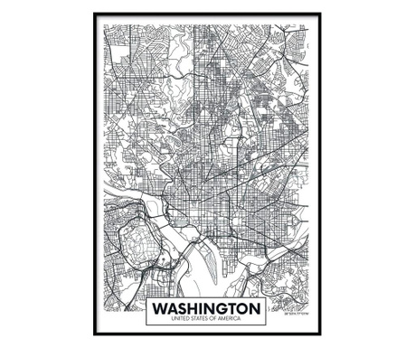 Slika Map Washington