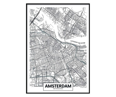 Obraz Map Amsterdam