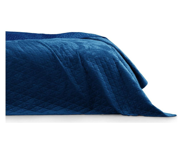 Laila Royal Blue Steppelt ágytakaró 240x260 cm