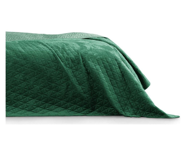 Prešito posteljno pregrinjalo Laila Jade Green 240x260 cm