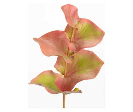 Floare artificiala Amadeus, Feuillage, polirasina, 0x0x38 cm, roz