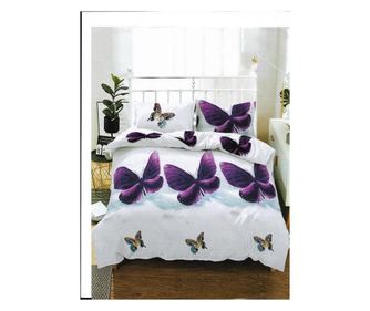 Lenjerie de pat matrimonial cu husa de perna dreptunghiulara, freedom, bumbac mercerizat, multicolor Sofi 1 x 220/230, 1 x 180/2