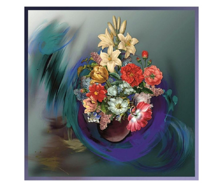Tablou Canvas, Buchet de flori, 70 x 70 cm, Multicolor  70x70 cm
