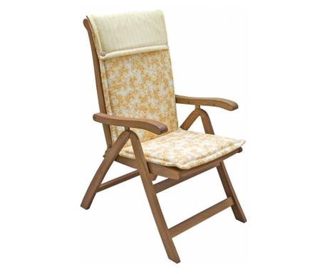 Perna pentru scaun Bizzotto, Fiore, poliester 180 gr/m2, 72x54x59 cm, galben