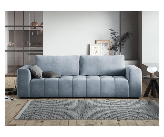 Luca Light Blue Háromszemélyes kanapé