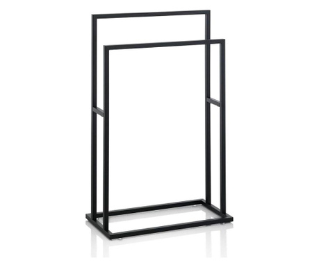 Suport pentru prosoape Tft Home Furniture, metal, 48x24x79 cm, negru