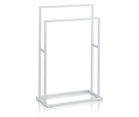 Suport pentru prosoape Tft Home Furniture, metal, 48x24x79 cm, alb