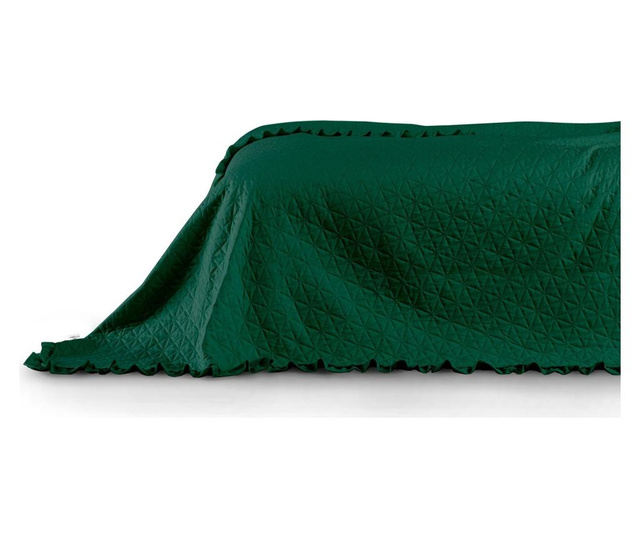 Cuvertura matlasata Ameliahome, Tilia Bottle Green, poliester, 170x210 cm, verde