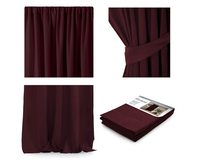 Zastor Blackout Burgundy 140x270 cm