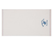 Set 2 prosoape de baie Beverly Hills Polo Club, bumbac, 480 gr/m², 50x90 cm, alb/albastru inchis
