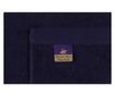 Set 2 prosoape de baie Beverly Hills Polo Club, bumbac, 480 gr/m², 50x90 cm, alb/albastru inchis