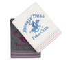 Set 2 prosoape de baie Beverly Hills Polo Club, bumbac, 480 gr/m², 50x90 cm, gri inchis/alb