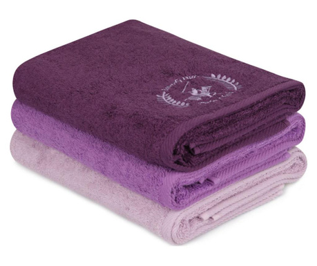 Zestaw 3 ręczników kąpielowych  70x140 cm