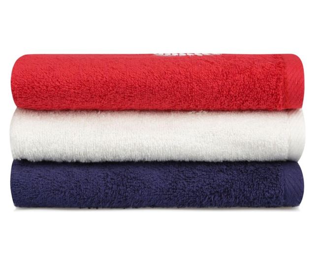 Set 3 prosoape de baie Beverly Hills Polo Club, bumbac, 480 gr/m², 50x90 cm, multicolor