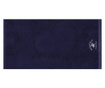 Set 2 prosoape de baie Beverly Hills Polo Club, bumbac, 480 gr/m², 70x140 cm, alb/albastru inchis